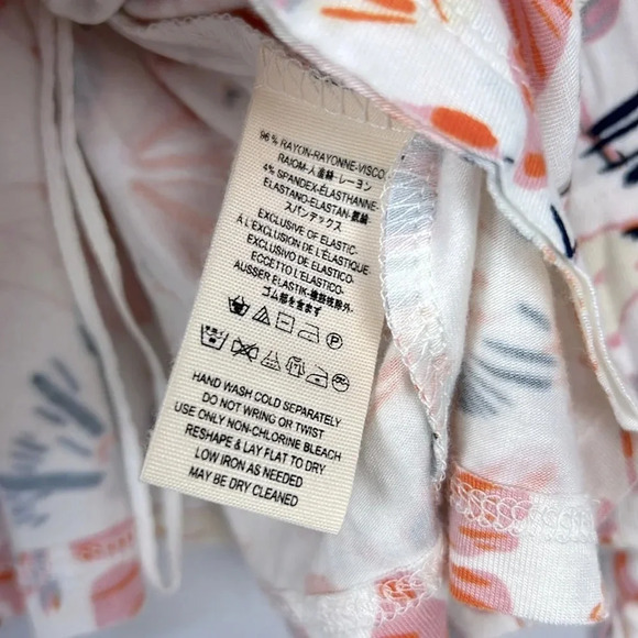 Free People New Women’s M Lexington Ivory Floral Off The Shoulder Top - Picture 7 of 7